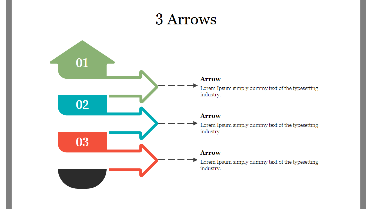 Creative 3 Arrows Google Slides and PowerPoint Template